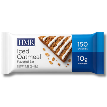 HMR Bar, Iced Oatmeal Protein Bar | Nutritious Snack to Support Weight Maintenance | Low Calorie Dessert | 10g of Protein | 24 C