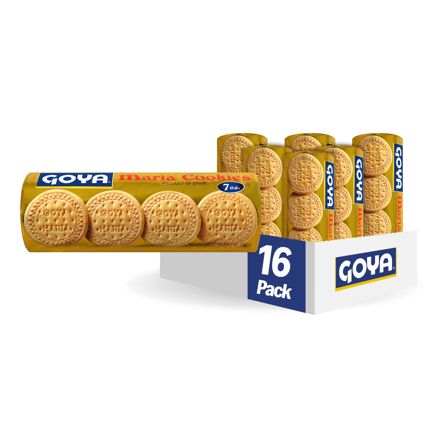 Goya Foods Maria Cookies, 7 Ounce (Pack Of 16)