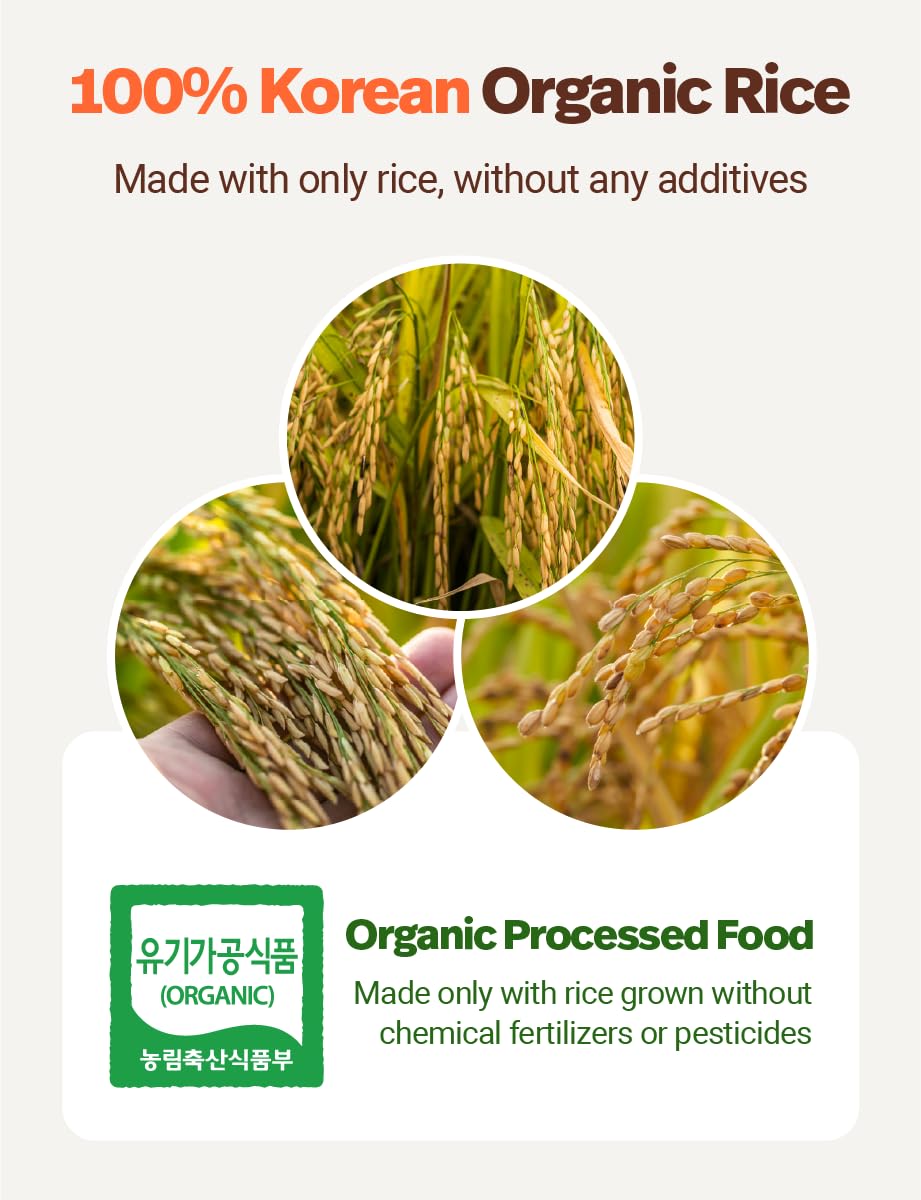 Korean 100% Pure Organic White Rice Flour 350G/12.3Oz -   Rice Powder, Baking, Rice Cake, Rice Gruel