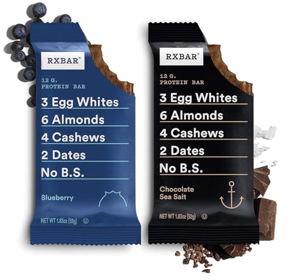 BAR Protein Snack Bars, All Natural, Chocolate Sea Salt & Blueberry, 14 Count Pack