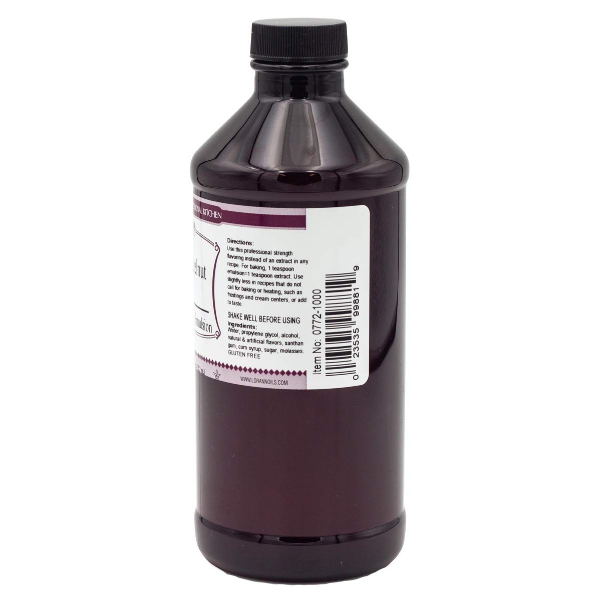 LorAnn Oils Hazelnut Bakery Emulsion: True Essence, Ideal for Boosting Fruit Tones in Cakes, Cookies & Desserts, Gluten-Free, Ke