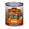 Keystone Meats All Natural Canned Pork 28 Ounce Long Term Shelf Life Emergency Survival Food Canned Meat | Fully Cooked Ready To Eat | No Water Added | Gluten Free No Carbs Family Pack Of 1