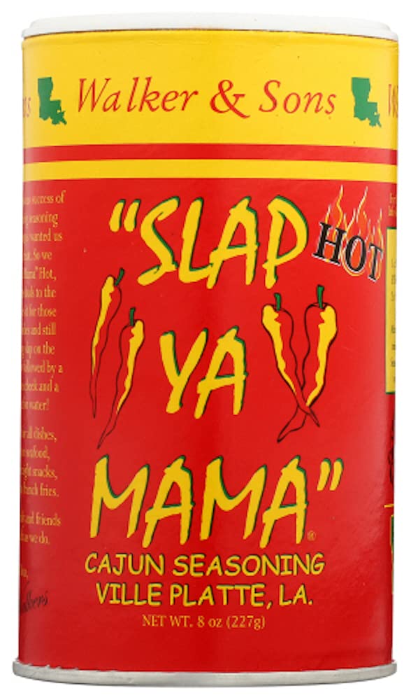 SLAP YA MAMA Cajun Seasoning Variety Pack - Original, Hot & White Pepper, 8 oz Cans, All Natural, No MSG, Kosher