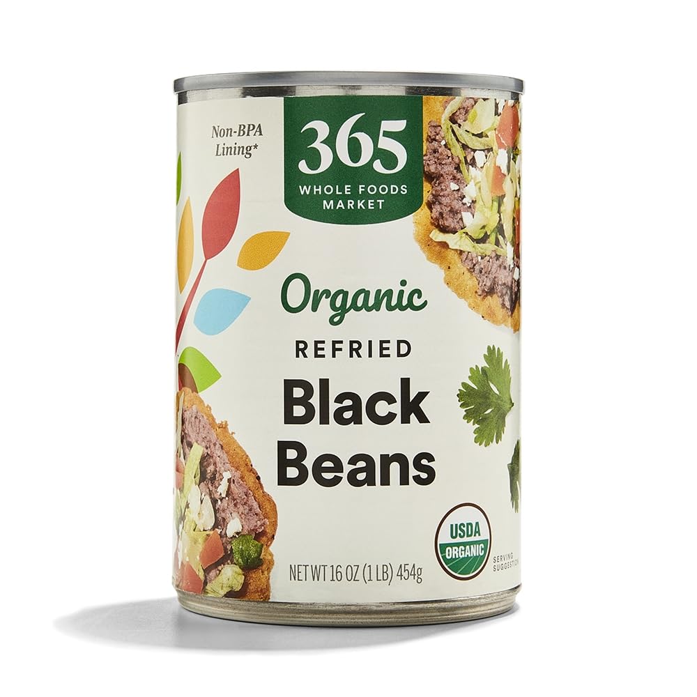 365 Everyday Value, Organic Refried Black Beans, 16 oz