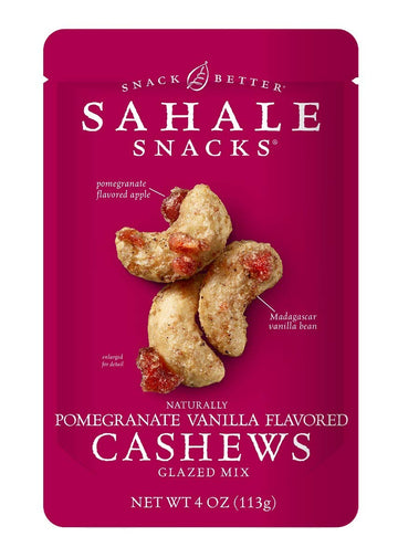 Sahale Snacks Cashews with Pomegranate and Vanilla -- 4 oz