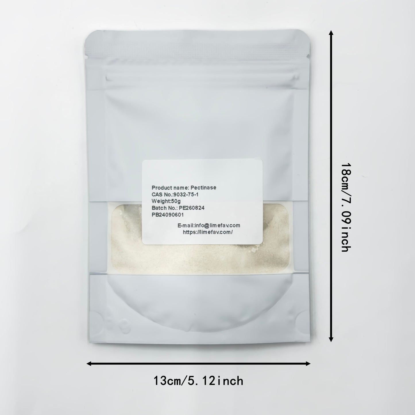 Limefav Pectinase, Pectic Enzyme, Fermentation 100,000 Vitality, Food Grade, Pectic Enzyme Breaks Down Pectin Used To Clarify Fruit And Vegetable Juices And Grape Wine Cas No.:9032-75-1(50G/1.76Oz)