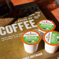 Fresh Roasted Coffee Half-Caf, Organic Peru, Fair Trade, K-Cup Compatible, 24 Pods