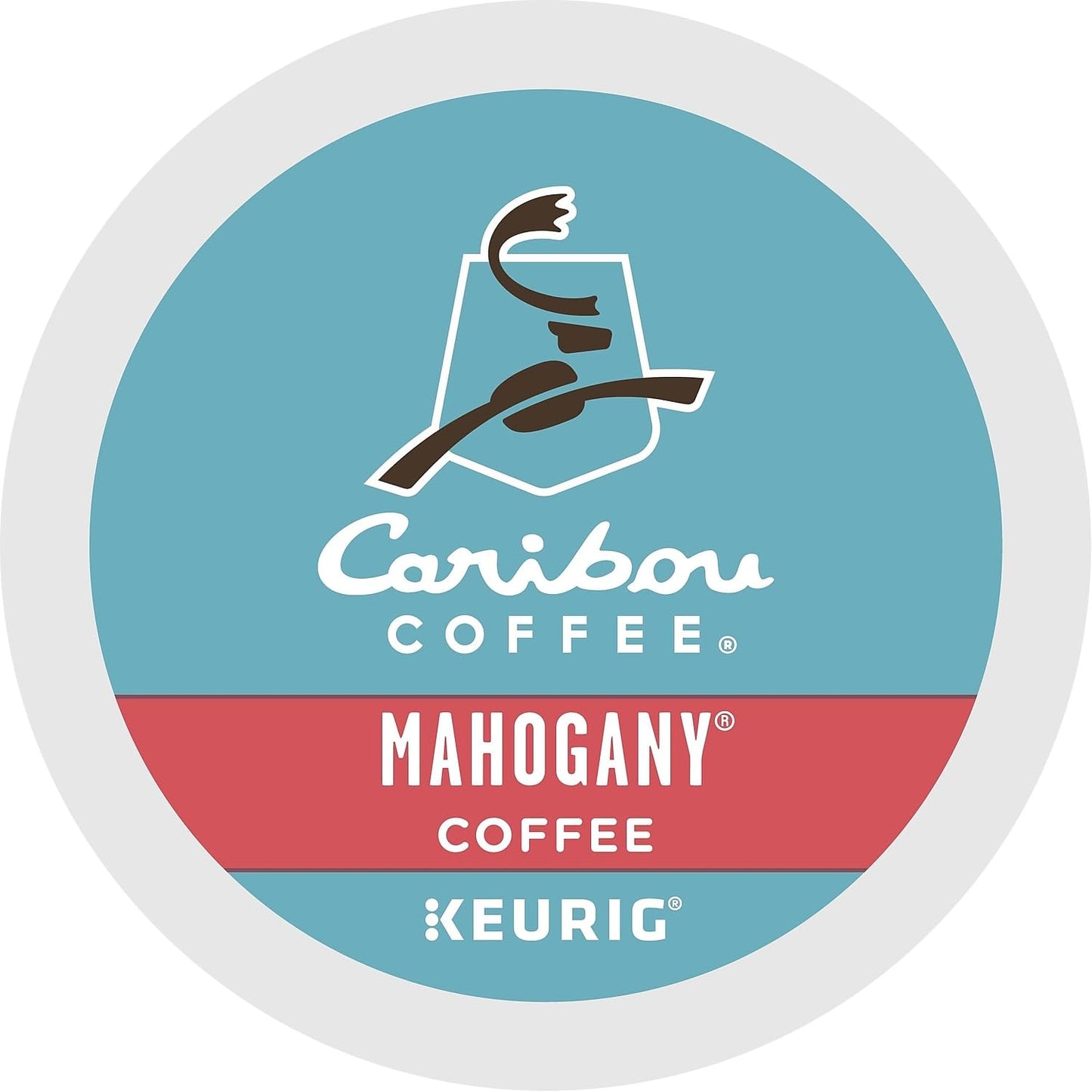 Caribou Coffee Mahogany, Single-Serve Keurig K-Cup Pods, Dark Roast Coffee, 96 Count