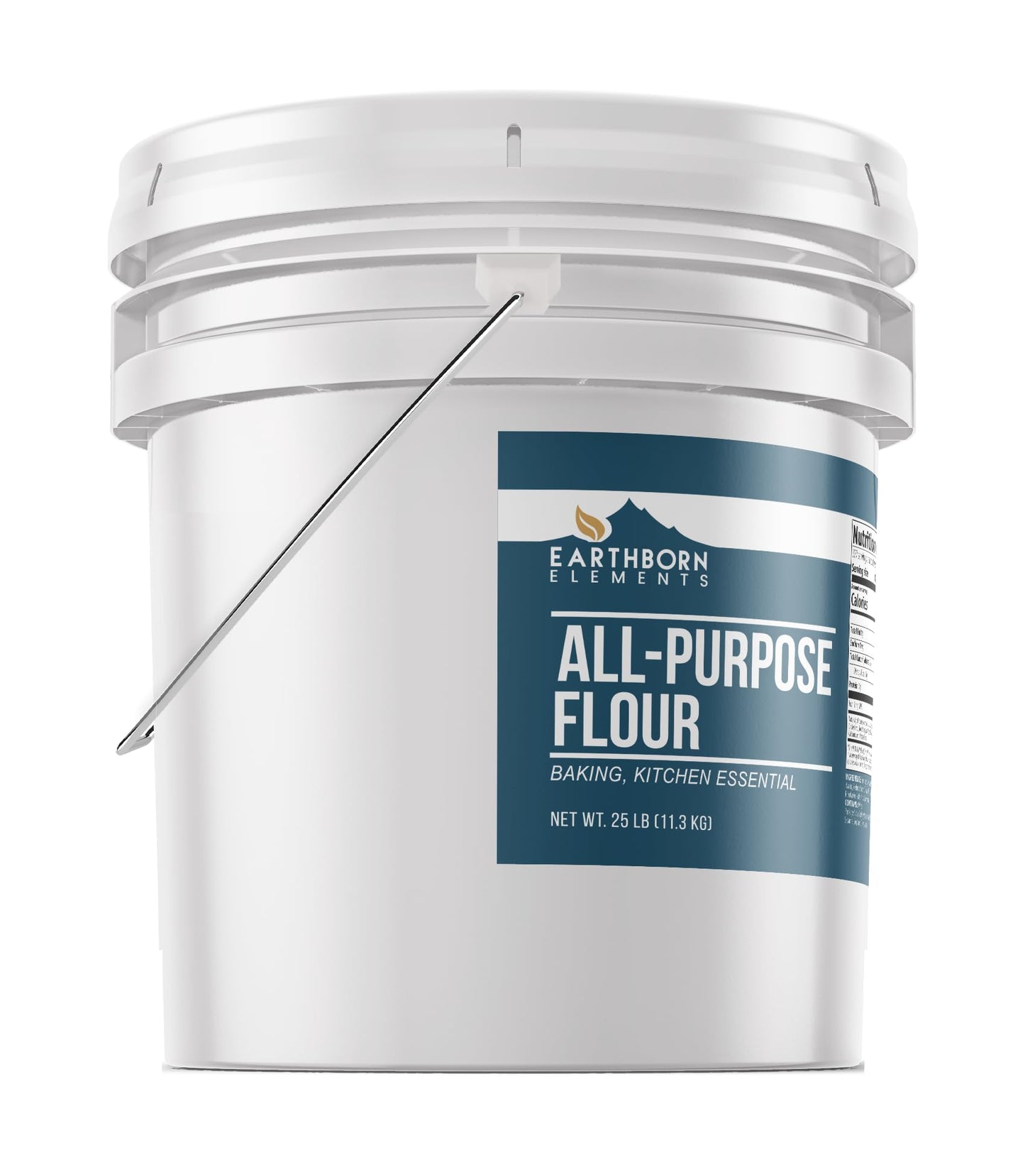 Earthborn Elements All-Purpose Flour, 5 Gallon Bucket, Bulk Size, Kitchen Essential, Baking & Cooking