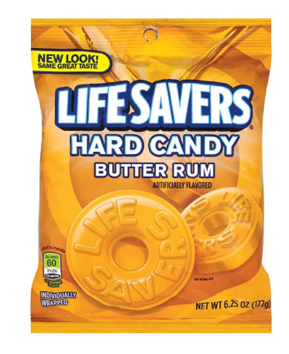Life Savers Butter Rum Hard Candy, 6.25 Ounce Bag, Pack of 1