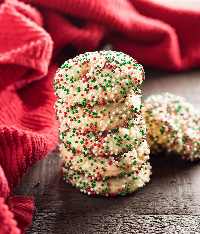 SweetGourmet Jingle Mix | Red Green White Christmas Nonpareils | 2 Pounds