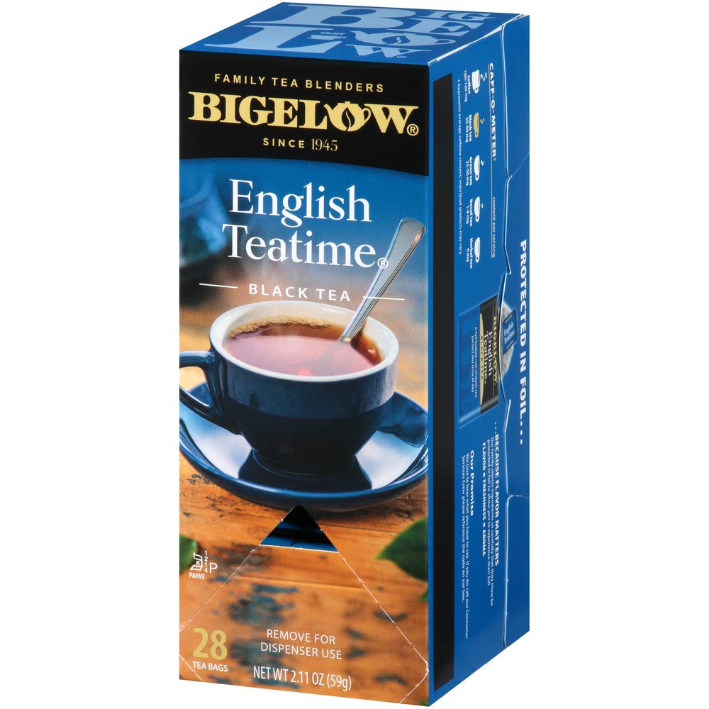 Bigelow Tea English Teatime Black Tea - 28 Count Box, Full Caffeine, Antioxidant-Rich, Bold Flavor