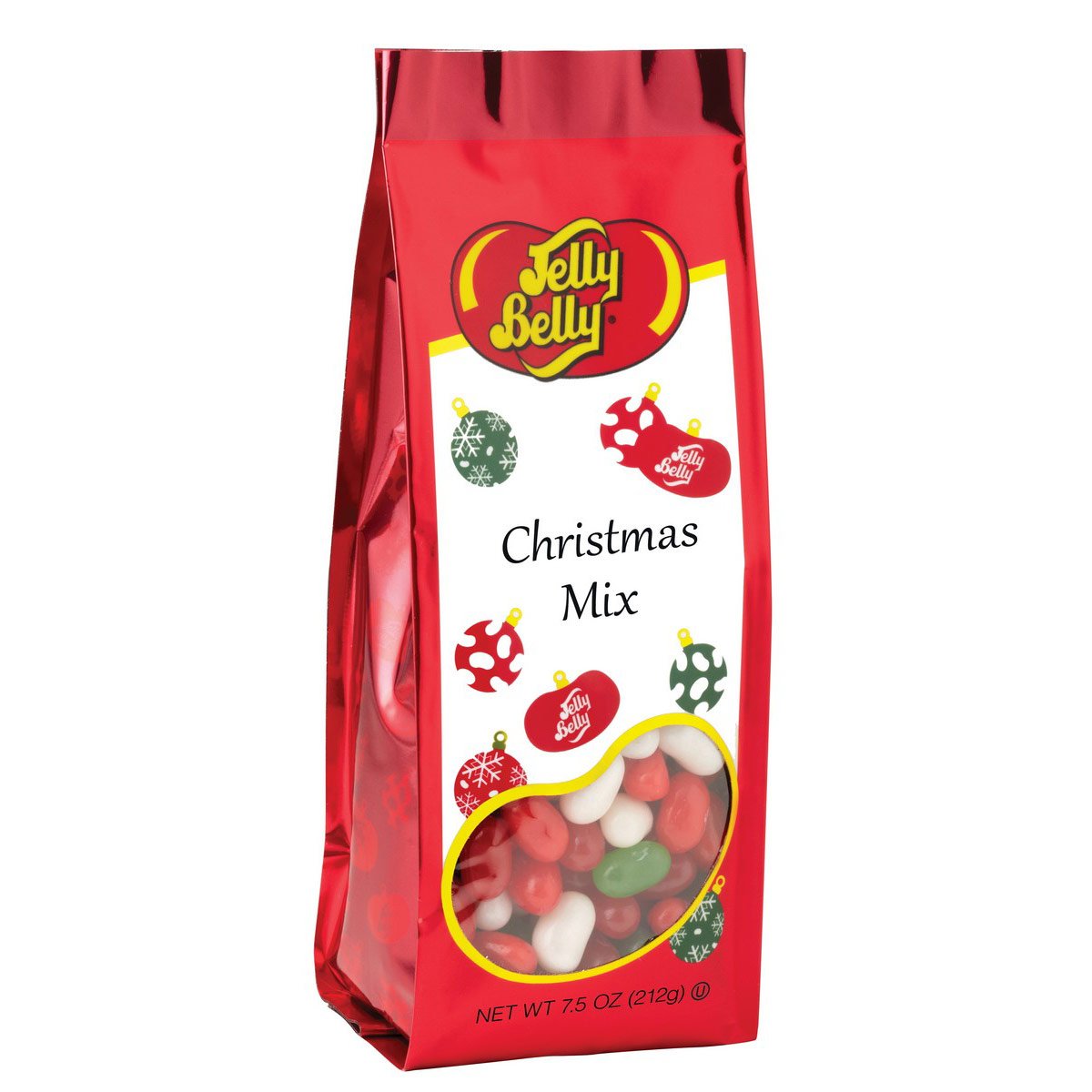 Jelly Belly Christmas Mix - 7.5 Oz Gift Bag - Genuine, Official, Straight From The Source