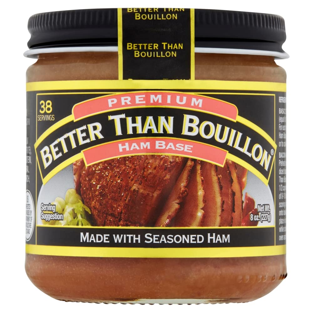 Better Than Bouillon enhanced Ham Base, Made with Seasoned Ham, Blendable Base for Added Flavor, 38 Servings Per Jar, 8-Ounce Jar (Pack of 1)
