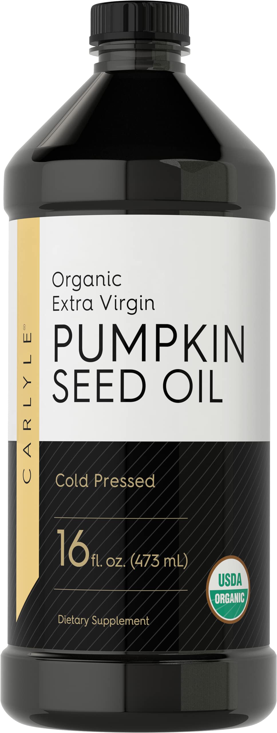 Carlyle Pumpkin Seed Oil, Organic Cold Pressed, Extra Virgin, 16 Fl Oz, Vegetarian, Non-GMO, Gluten Free, Model CL8720