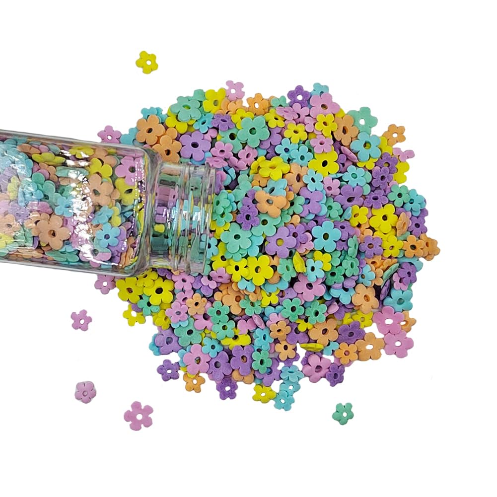 Eastron Edible Spring Flowers Sprinkles Flower Sprinkles for Cake Decorating Confetti Sprinkles for Cupcakes, Ice Cream, Cookies