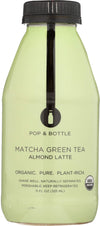 Pop And Bottle, Lattee Almond Milk Matcha Green Tea Organic, 11 Fl Oz
