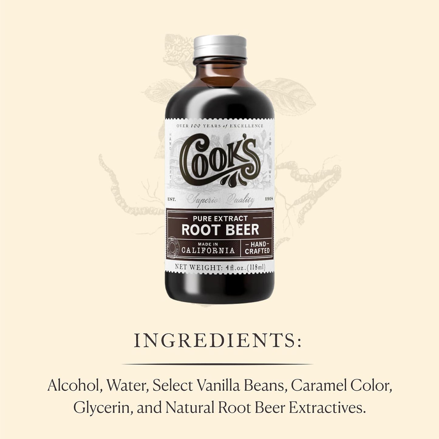 COOKS Root malt-inspired Extract Flavoring for Baking and Making, 8 Fl Oz