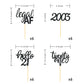 24 Pack Glitter 21St Birthday Cupcake Toppers For Celebrating Twenty-One Years Old Birthday Party Decorations (Black Glitter)