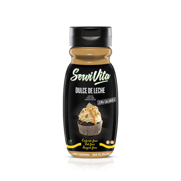 Sugar Free Dulce De Leche Topping Zero Calories And Fat Free, 10.6 Fl Oz - No Sugar Dulce De Leche Syrup Dessert Topping Gluten-