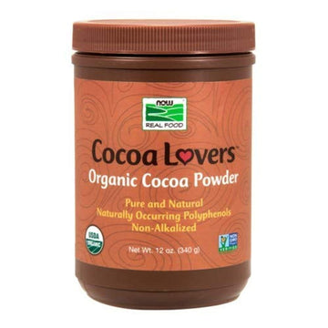 Now Foods Organic Cocoa Powder, 12 oz ( Multi-Pack)