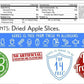 GERBS Dried Apple Slices, Soft & Sweet, 1 LB, Recloseable Bag, Allergen-Free, Gluten & Peanut Free