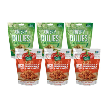 Fresh Gourmet Variety Pack Salad Toppings (Crispy Red Peppers + Crispy Dillies)