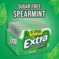 EXTRA Gum Spearmint, Bulk Chewing Gum Sugar-Free, Mega Pack of 6 with 35 Sticks Each