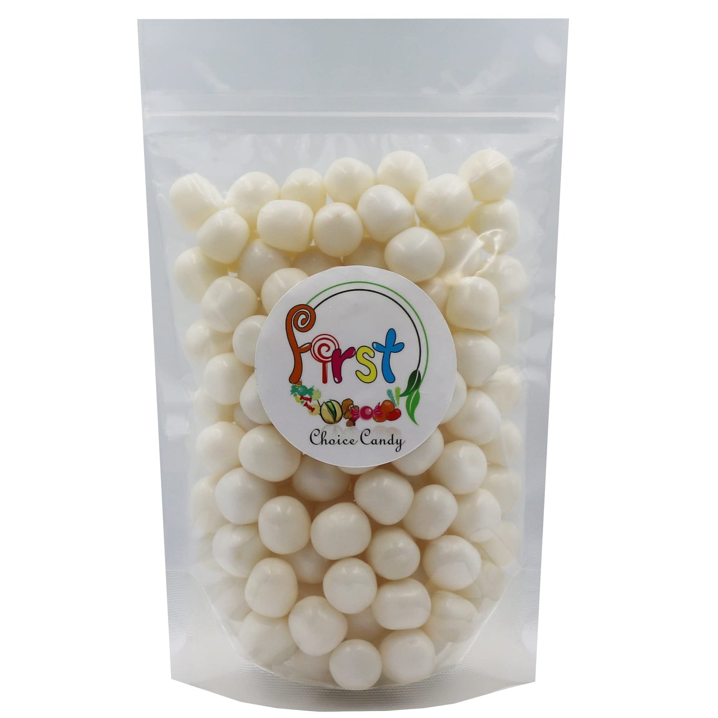 Sour Chewy Fruit Candy Balls (White Pina Colada, 5 Pound)