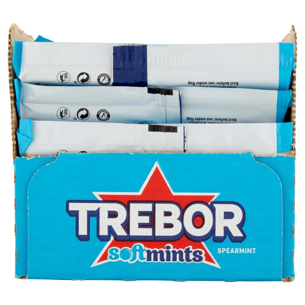Trebor Softmints Spear - Pack of 6, 24 Rolls - Refreshing Mint Flavor