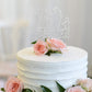 Hatcher Lee Cake Topper 60 & Fabulous, Silver Crystal Rhinestone, 60th Birthday or Anniversary Decoration, Model HCL-026