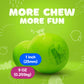 Gumballs In Jar - 1 Inch Large Gumballs - Apple Bubble Gum Green Gumballs - Kids Chewing Gum - Gumballs For Kids 9 Oz