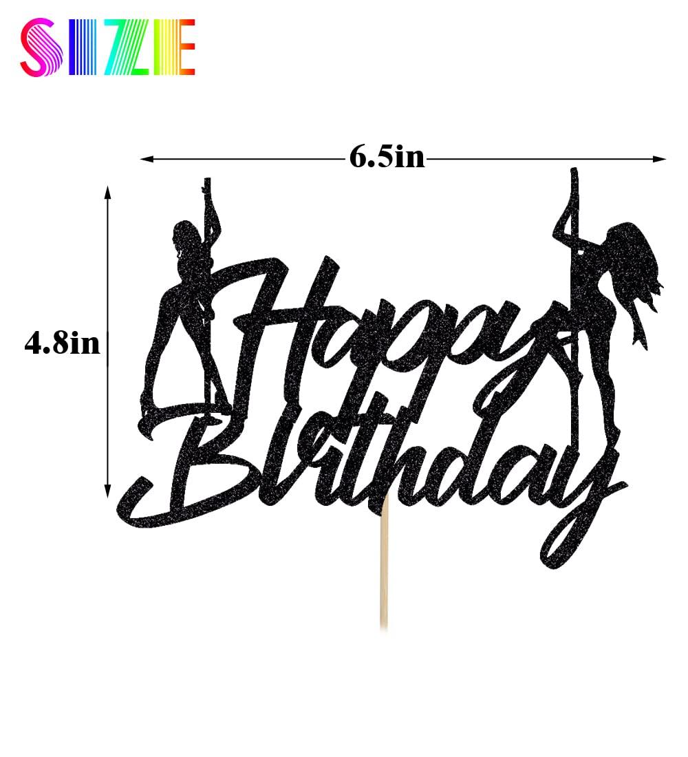 Bd1 Biabisd Pole Dance Cake Topper Funny Sexy Pole Dancer Cake Decorations Perfect For Pole Dancer Party Birthday Decorations Fu