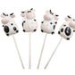 Cow Candy Lollipops - 12 Suckers Individually Wrapped - Great For Cow Party Favors - Super Cute For Baby Shower Decorations - Fa