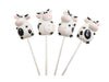 Cow Candy Lollipops - 12 Suckers Individually Wrapped - Great For Cow Party Favors - Super Cute For Baby Shower Decorations - Fa