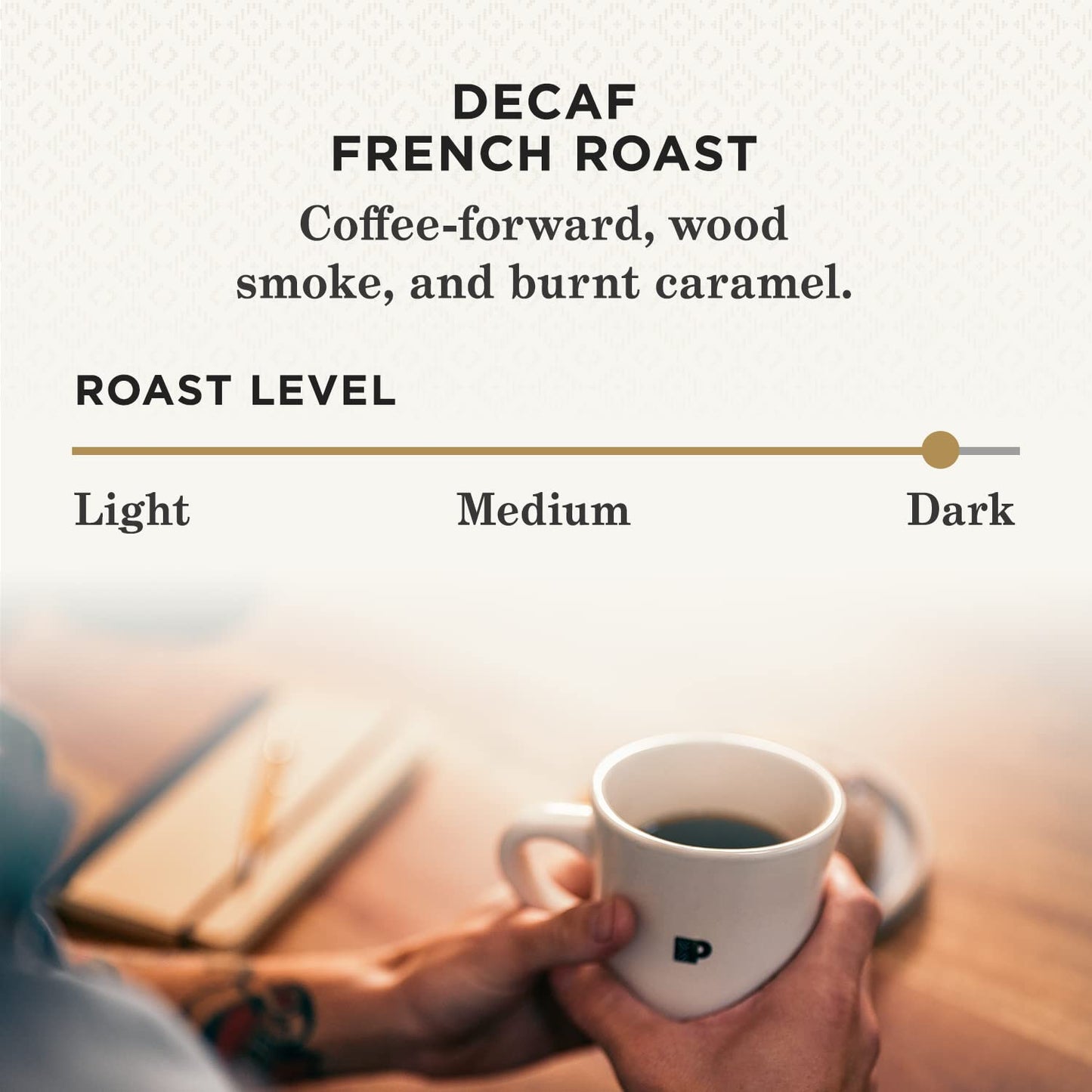 Peets Coffee, Dark Roast Ground Coffee - Decaf French Roast 10.5 Ounce Bag