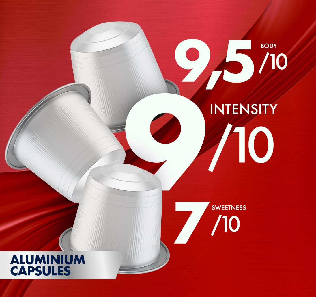 Caffè Borbone Coffee Pods, Nespresso Compatible, Intense Italian Roast, 100 Count (10 Pack of 10)