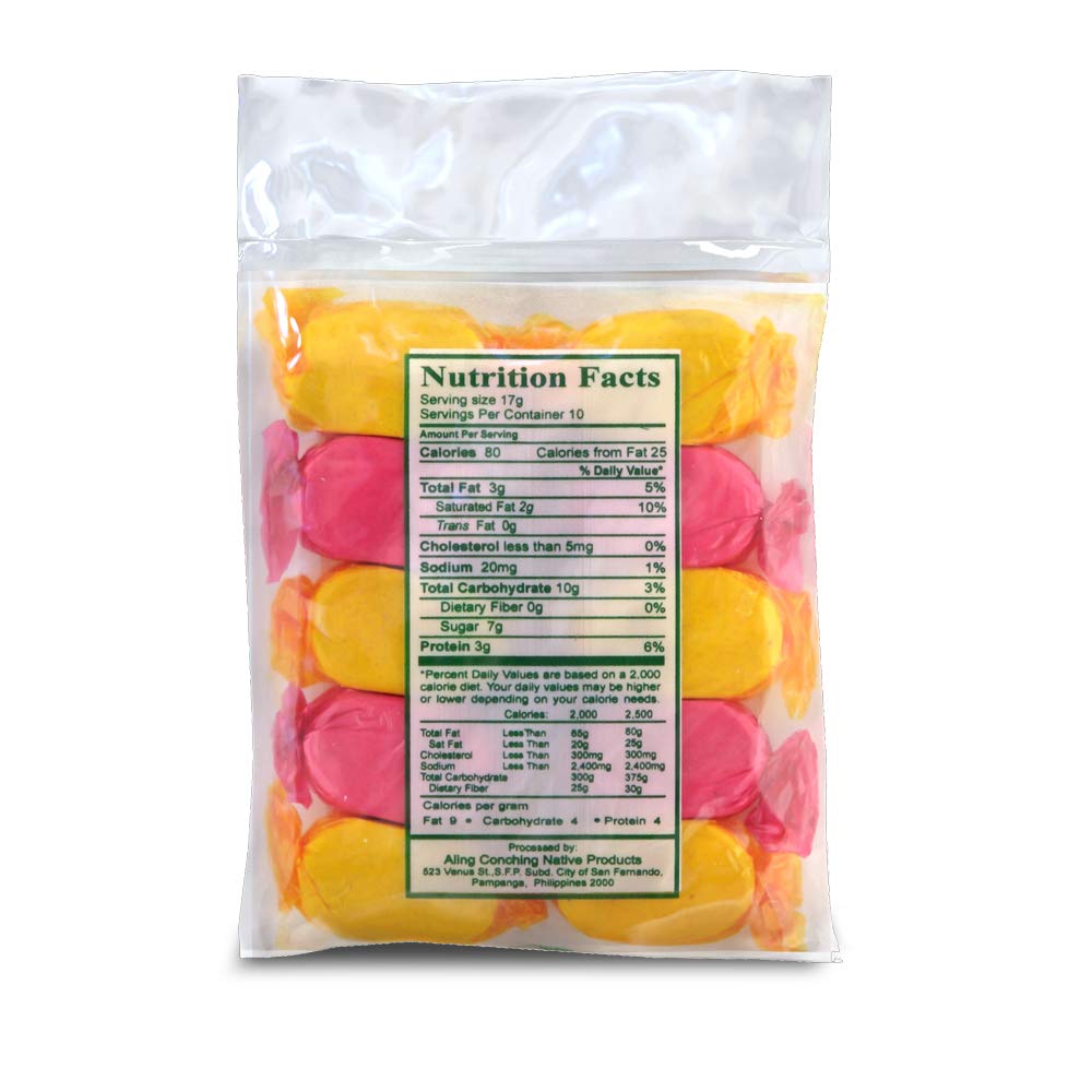 Aling Conching Polvoron, Pinipig, 10 Pieces, 6 oz (170g), 3-Pack - Delicious Filipino Treat, Perfect for Sharing or Gifting