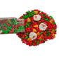 1 Bottle Christmas Sprinkles For Cookie Decorating Cake Toppers Christmas Tree Bells Candy Cupcake Topper Dessert Sprinkle Decor
