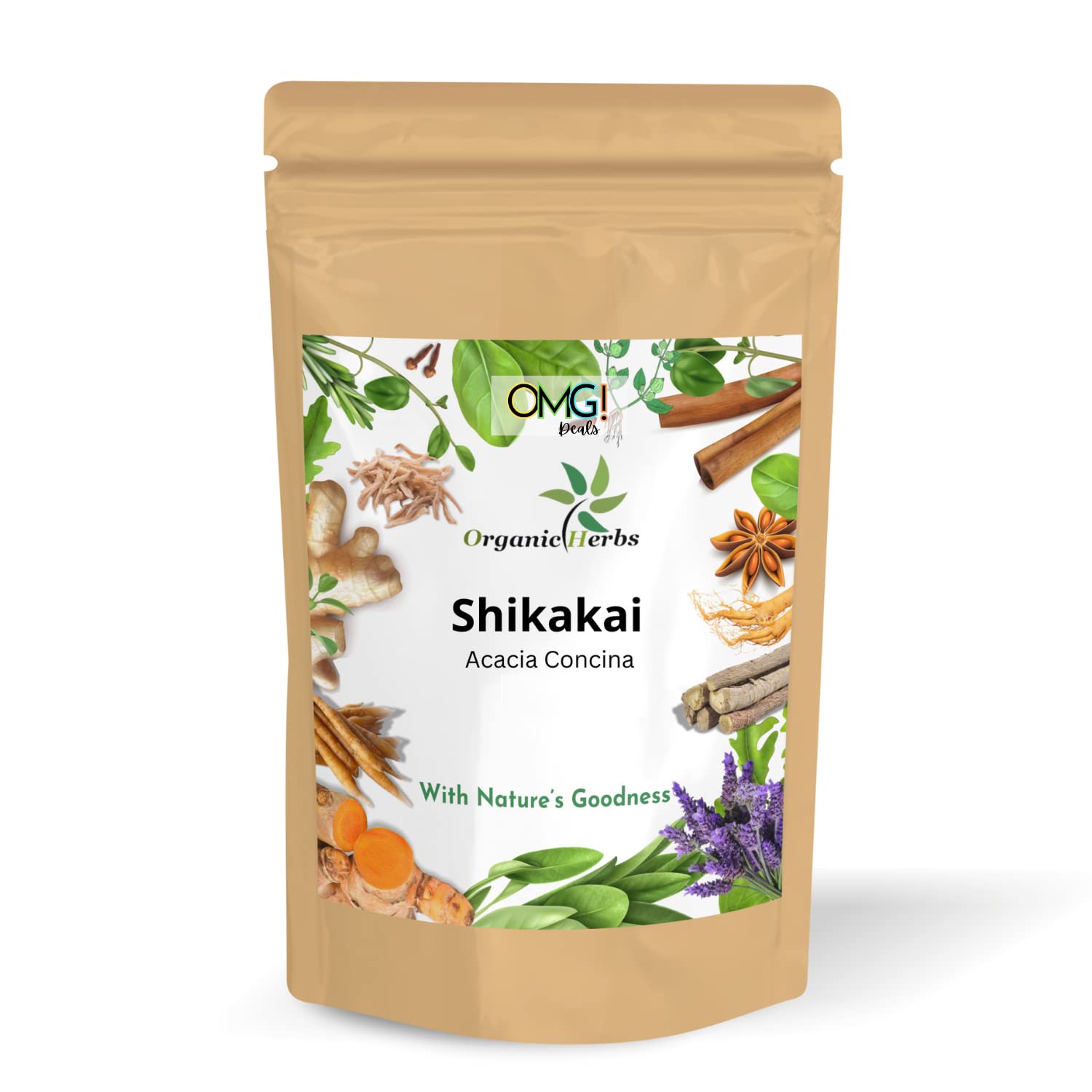 Organic Herbs Pure Herbal | Indian Ayurvedic |An Ideal Hair & Skin | Organically Grown Authentic Indian Herbal Blend (Shikakai, 