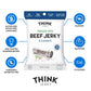 Think Jerky Beef and Turkey Jerky Variety Pack  Original  Sweet Chipotle  Sriracha Honey  Sesame Teriyaki  Healthy Jerky Snack  Healthy Meat Snack  Low Calorie Low Fat - 1.0 oz Bags  16 Pack