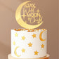 Huray Rayho 27 Pcs Stay Wild Moon Child Acrylic Cake Topper Celestial Cake Decorations Moon And Star Cake Charms For Twinkle Twi
