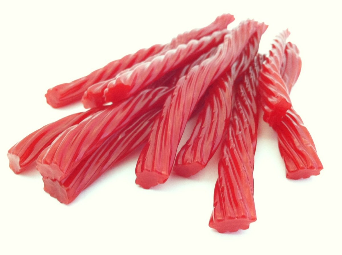 Bricktown Goods Classic Red Licorice Twists - Fat Free Gourmet Candy - 14 Ounce (Pack of 3) - Fathers Day Treat