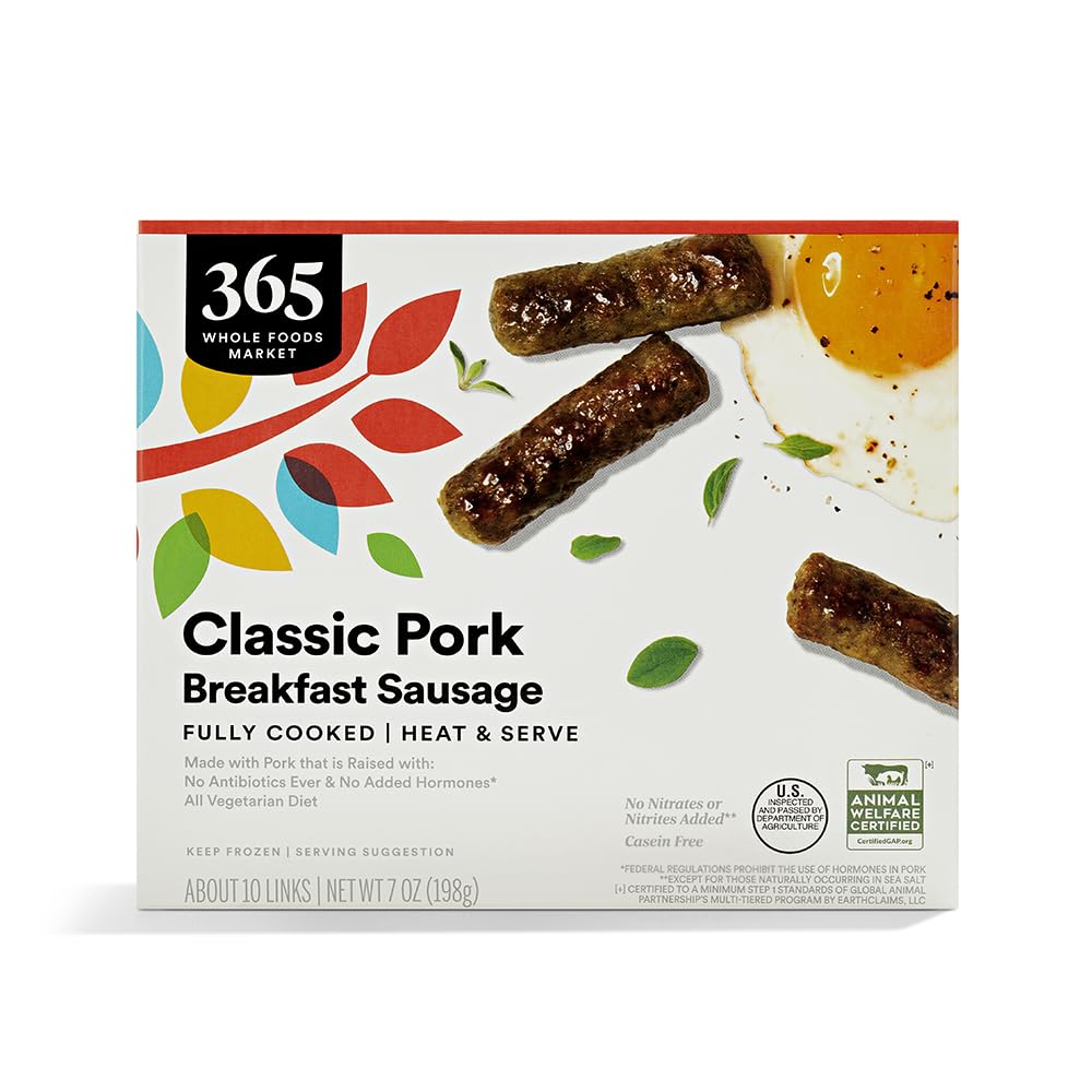 365 Everyday Value, Classic Pork Breakfast Sausage (Frozen), 10 Count