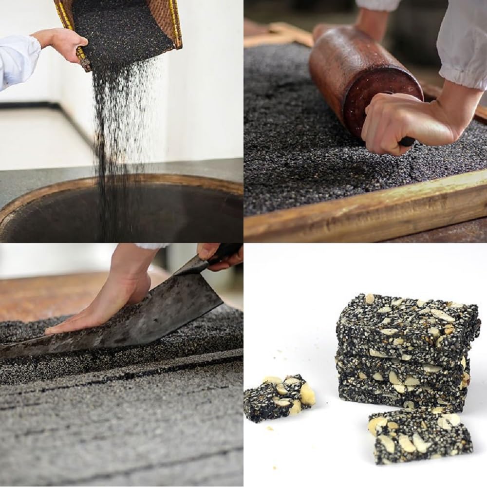 Zhejiang Specialty: Traditional Handmade Black Sesame Peanut Maltose Candy (Peanut And Black Sesame Crispy)