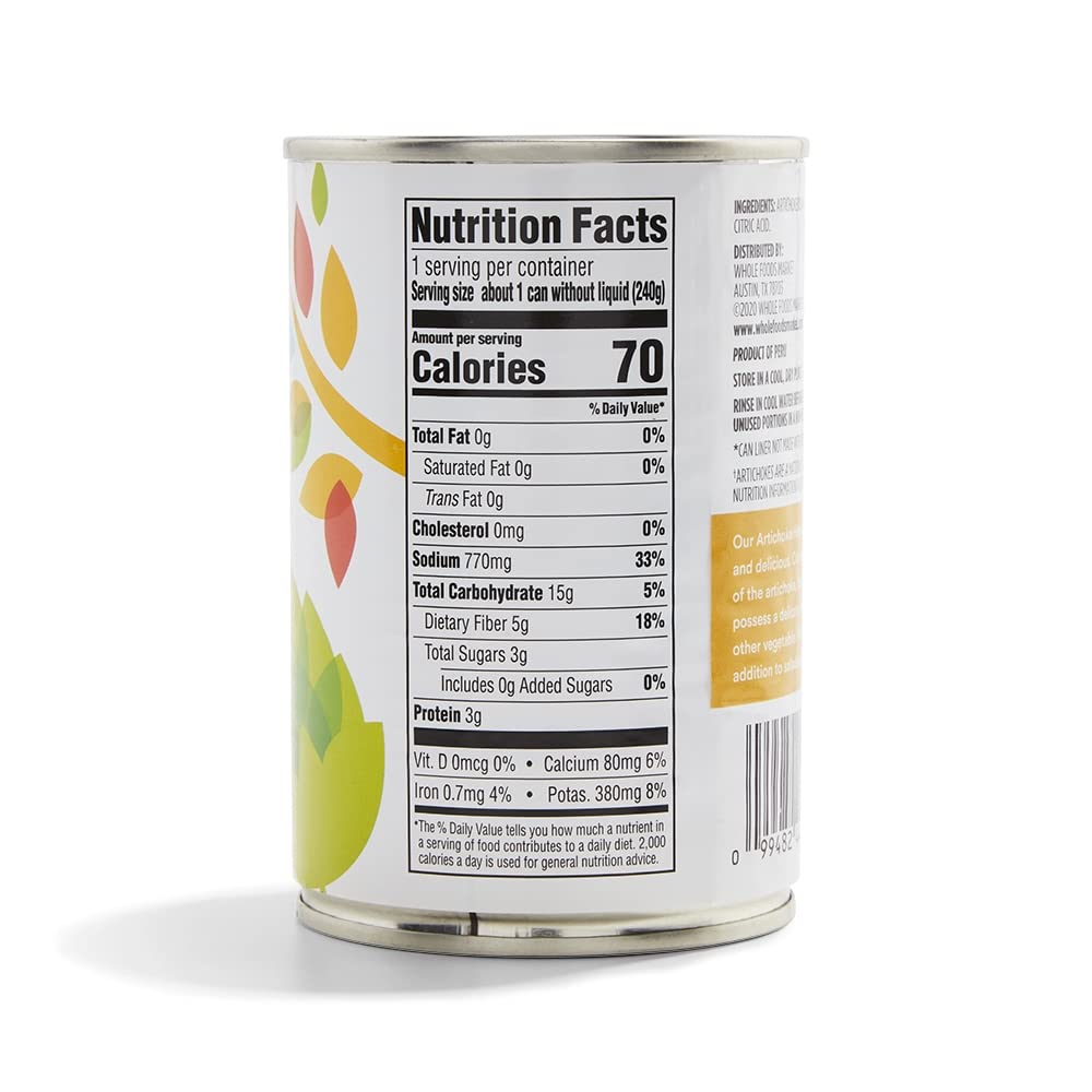 365 by Whole Foods Market, Artichoke Quarters, 14.1 Ounce