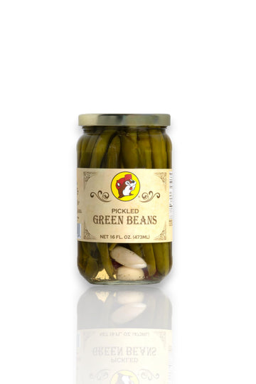 Buc-ee's Pickles - Pickled Garlic, Okra, Green Beans, Beets Brussel Sprouts, Asparagus, Quail Eggs and More (Pickled Green Beans