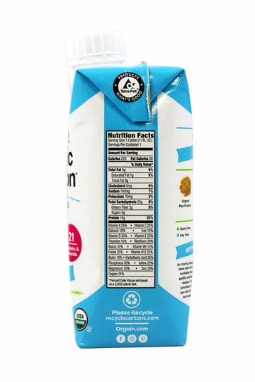 Orgain Sweet Vanilla Bean, Vegan 11 Fl Oz (Pack of 12)