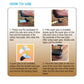Unikstep 6 Pairs Shoe Heel Plate Tap, Shoe Heel Side Worn Repair Rubber Patch, Replacement Kit