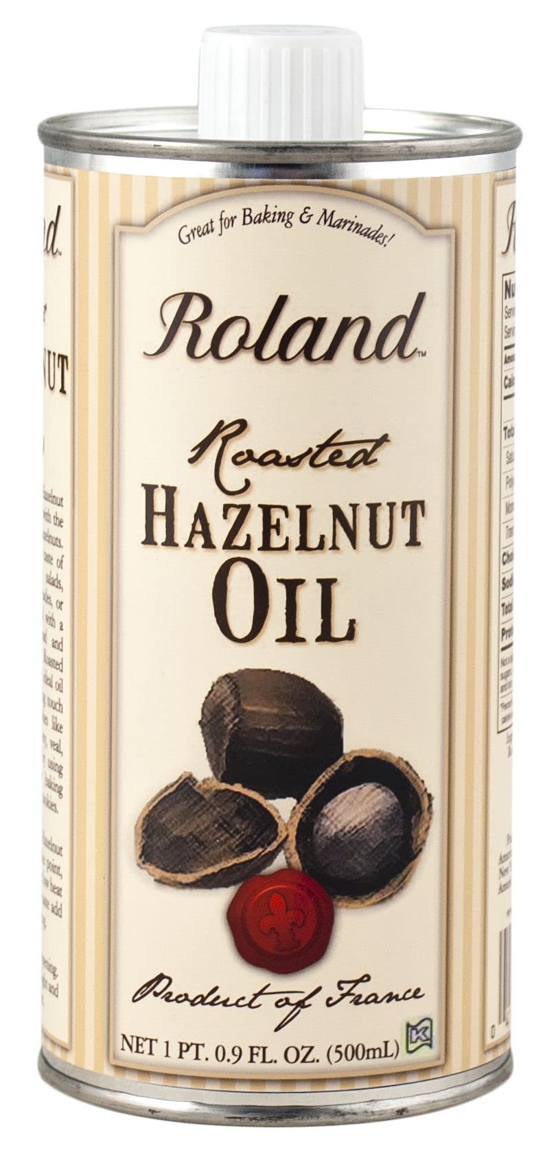 Roland Foods Roasted Hazelnut Oil, Specialty Imported Food, 16.9 Ounce, Pack Of 1